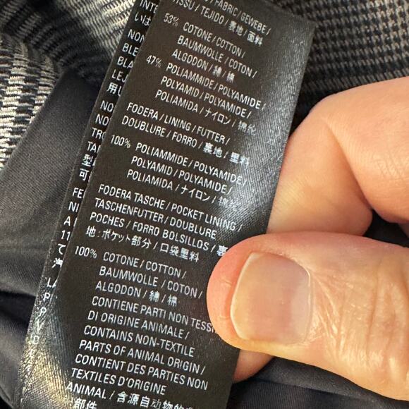 BALENCIAGA: Men's Plaid Oversized Cotton Flap Coat - 46 - Picture 10 of 12